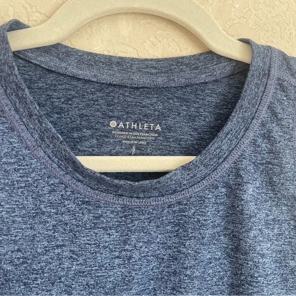 Athleta Blue Heather Sleeveless Workout Tank Top - Picture 2 of 4